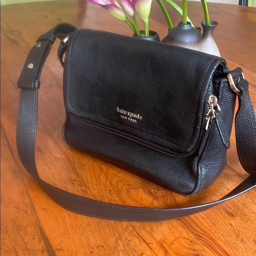 Kate Spade Black Leather Crossbody Bag